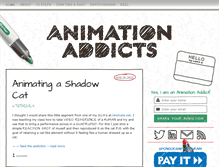 Tablet Screenshot of animation-addicts.com